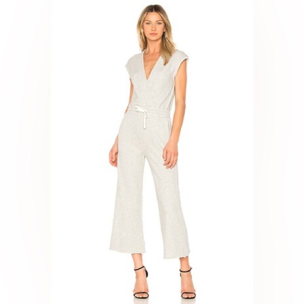 AMO Cream/Grey Jumpsuit with Tailored Silhouette